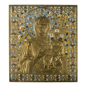 Icon depicting Our Lady of Smolensk - 19th century