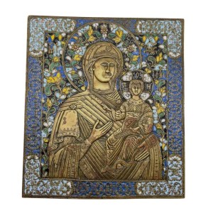 Travel icon depicting the Our Lady of Smolensk - 19th century