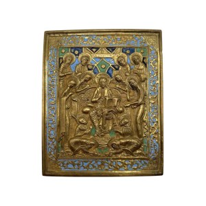 Travel icon depicting the expanded Deesis - 19th century