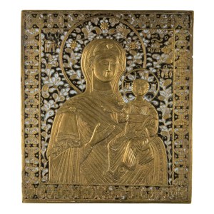 Icon depicting Our Lady of Smolensk - 19th century