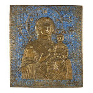 Icon depicting Our Lady of Smolensk - 19th century