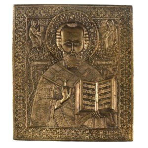 Travel icon depicting Saint Nicholas of Myra - 19th century