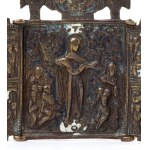 Travel triptych depicting the Virgin of Consolation - XIX century