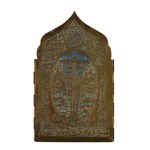 Travel polyptych depicting the twelve Orthodox feasts and four miraculous apparitions of the Virgin Mary - 19th century