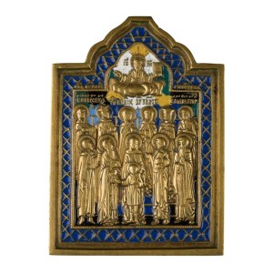 Travel icon depicting Saints Quiricus and Julitta - Early 20th century