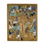 Travel icon depicting the Savior of Smolensk - XIX century