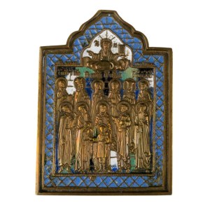 Travel icon depicting Saints Quiricus and Julitta - Early 20th century