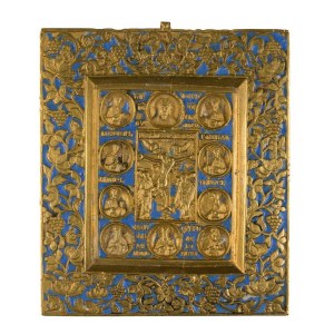 Travel icon depicting the Crucifixion - Early 20th century