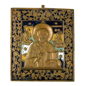 Travel icon depicting Saint Nicholas of Myra - 19th century