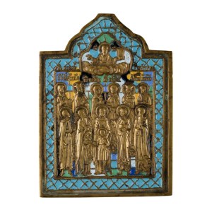 Travel icon depicting Saints Quiricus and Julitta - Early 20th century