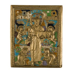 Travel icon depicting the Savior of Smolensk - 19th century