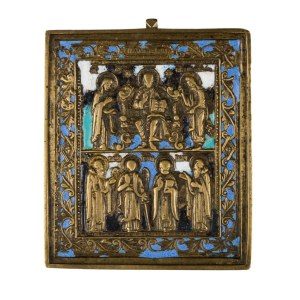 Travel icon depicting the Deesis - 19th century