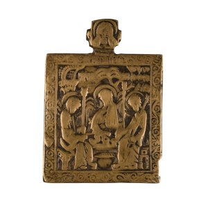 Pectoral icon depicting the allegory of the Trinity - 19th century