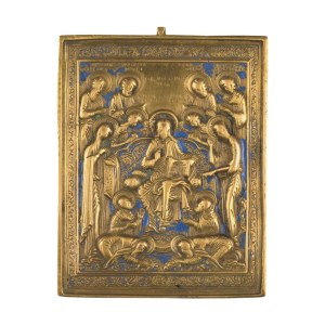 Travel icon depicting the expanded Deesis - 19th century