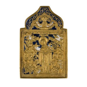 Travel icon depicting the Mother of Consolation - 19th century