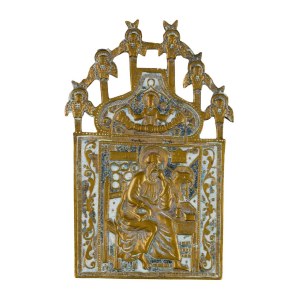 Travel icon depicting Saint John the Theologian - 19th century