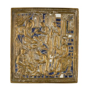 Travel icon depicting the Nativity of the Virgin - 19th century