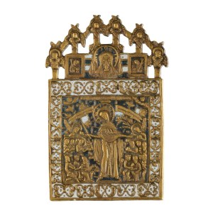 Travel icon depicting the Mother of Consolation - 19th century