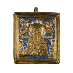 Travel icon depicting Saint Nicholas of Myra - 19th century