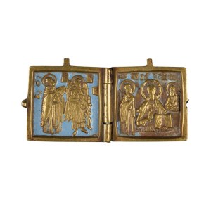 Small travel diptych - 19th century