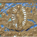Travel icon depicting the Paschal Cycle (Anastasis and the Resurrection from the Tomb) - 19th century