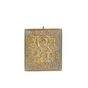 Travel icon depicting Saint Nicholas of Myra - 19th century