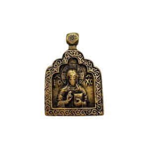 Pectoral icon depicting Christ Pantocrator. - 19th century