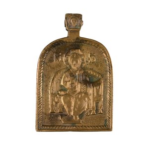 Pectoral icon depicting Christ enthroned - 18th century
