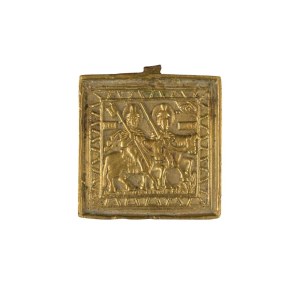 Travel icon depicting Saints Boris and Gleb - 19th century