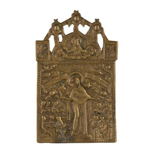 Travel icon depicting the Mother of Consolation - 19th century