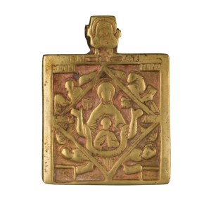 Pectoral icon depicting the Virgin of the Sign - 19th century