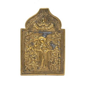 Travel icon depicting the Mother of Consolation - 19th century