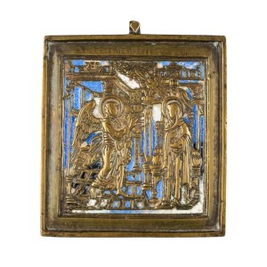 Travel icon depicting the Annunciation - 19th century