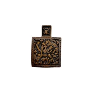Pectoral icon with scenes from the life of the Prophet Elijah - 18th century