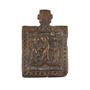 Pectoral icon depicting the Anastasis - 18th century