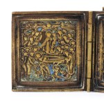 Travel triptych depicting the Feasts - 19th century