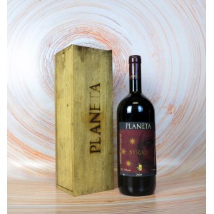 Italian wine - Planeta Syrah 2000. Sicilia IGT. Etichetta lieve...