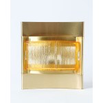 Vitrika brass wall sconce with an acrylic insert, Denmark, 1970s.