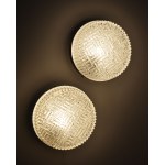 A set of two ceiling lights/wall sconces, attributed to Staff Leuchten, Germany, 1960s.