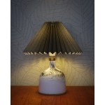 Glass table lamp, Holmegaard, Denmark, 1970s.
