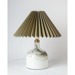 Glass table lamp, Holmegaard, Denmark, 1970s.