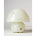 A small but very charming table lamp made of glass, from Denmark, 1980s.