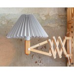 Wooden scissor lamp, Denmark, 1990s