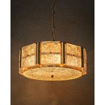Ceiling lamp, designed by Carl Fagerlund, Orrefors, Sweden, 1970s.