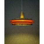 Lyskaer Belysning ceiling lamp, Denmark, 1970s.