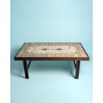 Coffee table with a ceramic top, Denmark, 1970s.