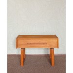 Bedside table or side table/console table made of teak wood, Dyrlund, Denmark.