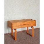 Bedside table or side table/console table made of teak wood, Dyrlund, Denmark.