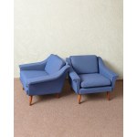 A pair of club chairs, Denmark, 1980s.