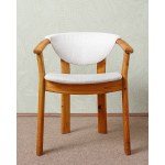 Set of 4 dining chairs, made of pine, Germany, 1980s.
